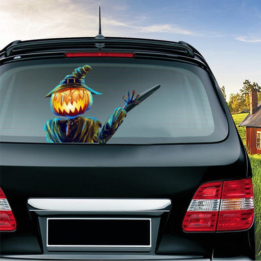 Halloween vindusvisker bildekorasjon - skummel pynt