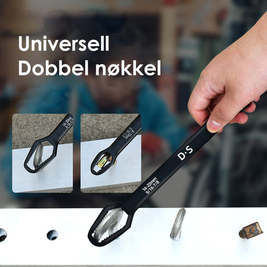 Universell dobbeltsidig skiftenøkkel - fleksibelt verktøy